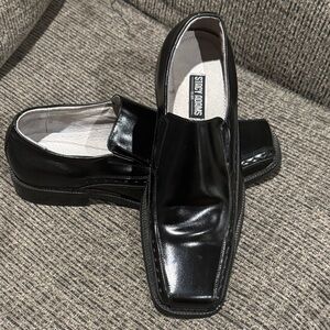 Stacy Adams Black Leather Men's Slip-Ons